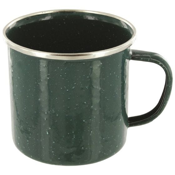 Highlander Tasse émaillée Deluxe verte