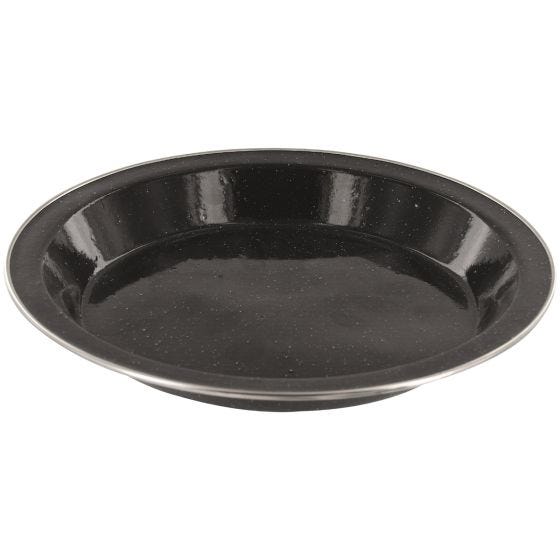 Highlander Assiette émaillée Deluxe noire
