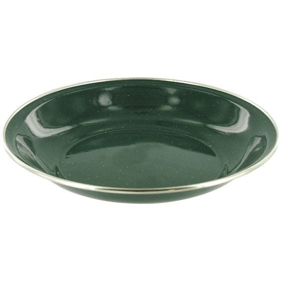Highlander Assiette creuse émaillée Deluxe verte