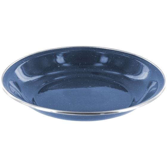 Highlander Assiette creuse émaillée Deluxe Navy Blue