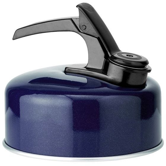 Highlander Grande bouilloire sifflante en aluminium Dark Navy Blue