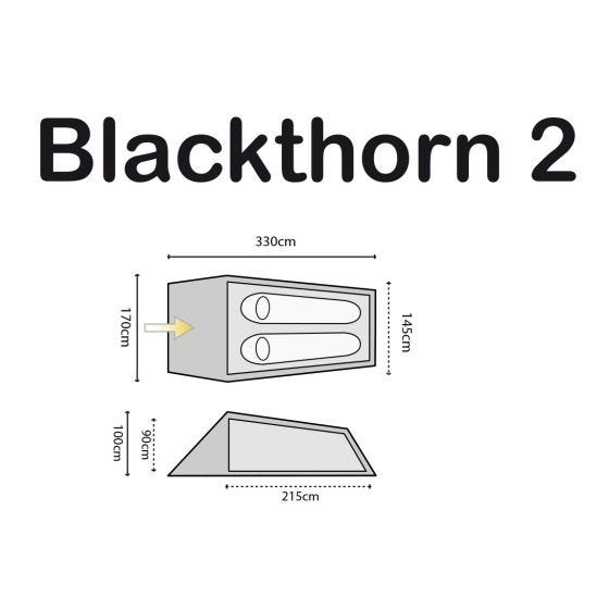 Highlander Tente 2 places Blackthorn vert Hunter/Orange Trim