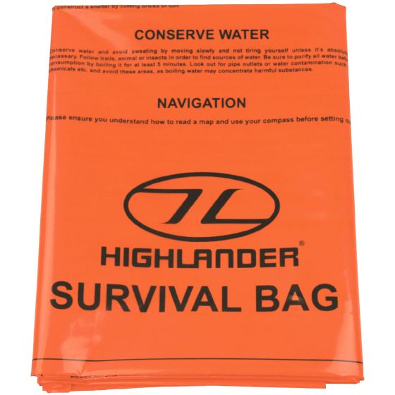 Highlander Sac de bivouac d'urgence deux places orange