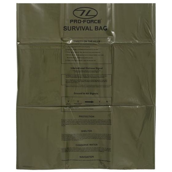 Highlander Sac de bivouac d'urgence vert olive