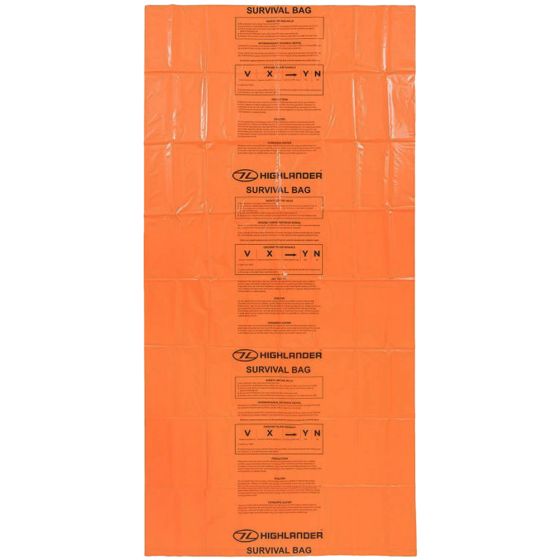 Highlander Sac de bivouac d'urgence orange