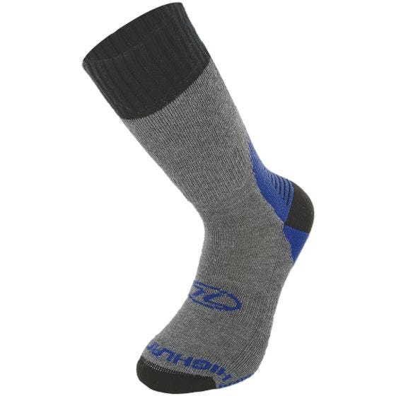 Highlander Chaussettes de randonnée X-Plorer Coolmax gris-bleu