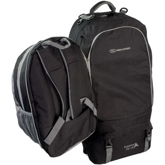 Highlander Sac à dos X-Plorer 45+15 L noir