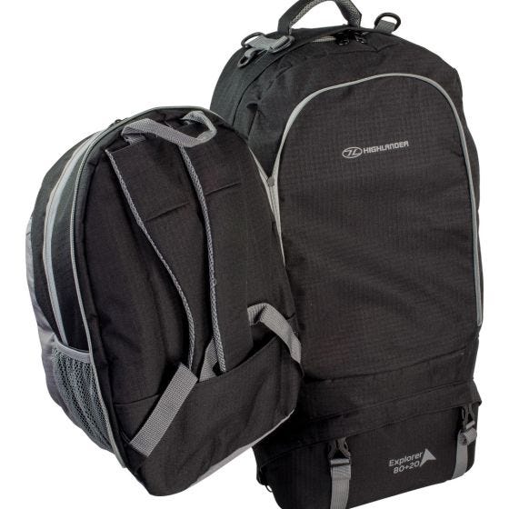 Highlander Sac à dos X-Plorer 80+20 L noir