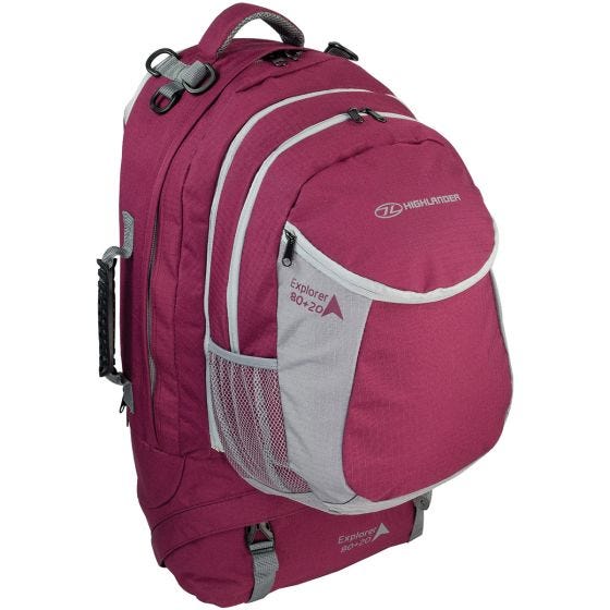 Highlander Sac à dos X-Plorer 80+20 L framboise