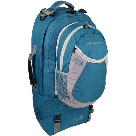 Highlander Sac à dos X-Plorer 80+20 L bleu-vert