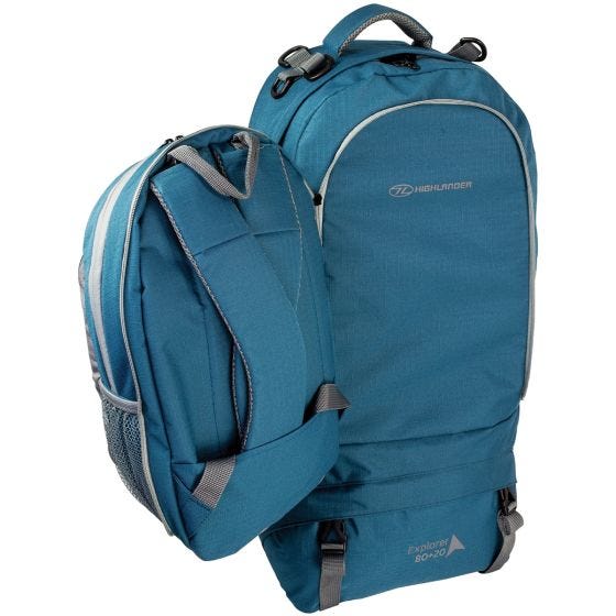 Highlander Sac à dos X-Plorer 80+20 L bleu-vert