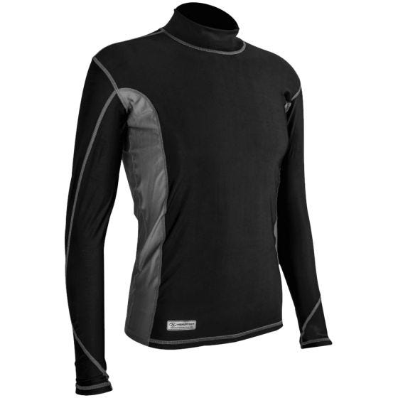 Highlander T-Shirt à manches longues pour homme Pro Comp noir/gris
