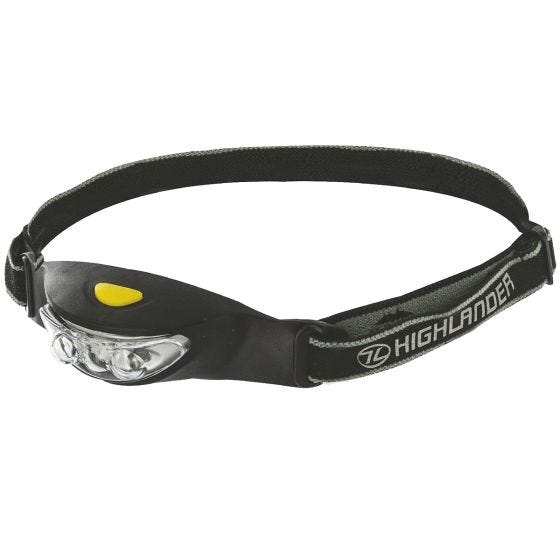 Highlander Lampe frontale Ray 3 LED noire