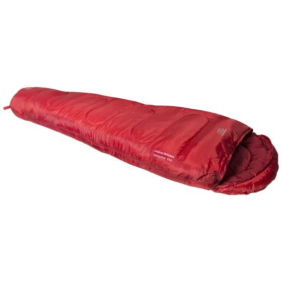 Highlander Sac de couchage sarcophage Sleepline 350 rouge