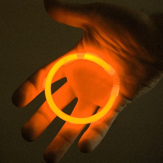 Illumiglow Bracelets lumineux 19 cm orange