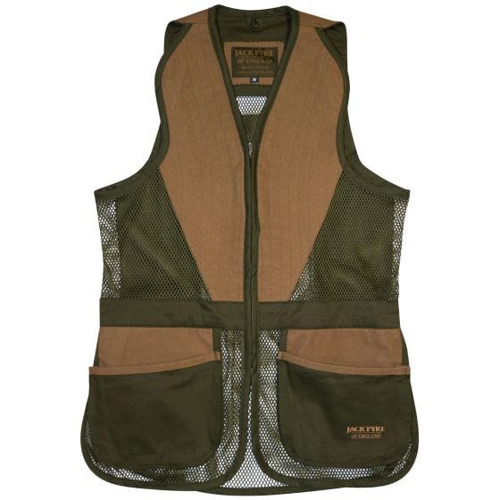 Jack Pyke Veste de ball-trap Sporting verte