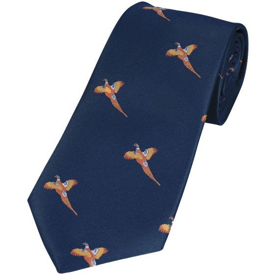 Jack Pyke Cravate à motifs faisans Navy