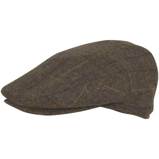 Jack Pyke Casquette plate en laine mélangée Brown Check
