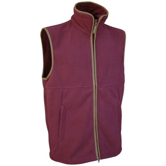 Jack Pyke Veste sans manches en polaire Countryman bordeaux