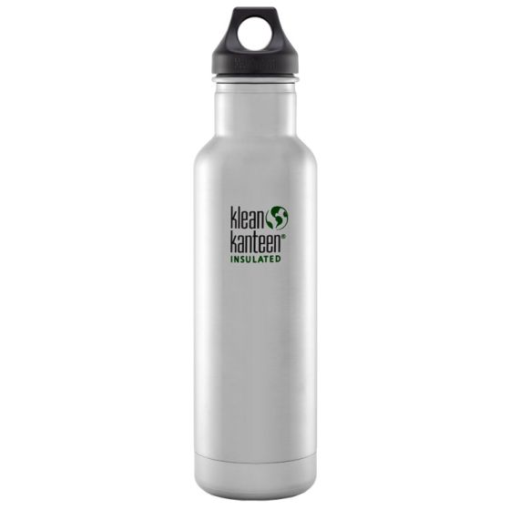 Klean Kanteen Gourde isolante Classic 592 ml en acier inoxydable brossé avec bouchon à anneau