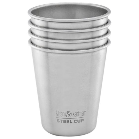 Klean Kanteen Lot de 4 gobelets 296 ml en acier inoxydable brossé