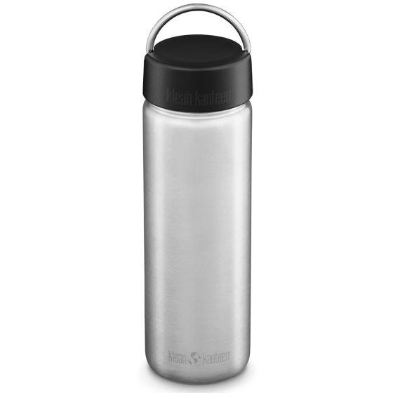 Klean Kanteen Gourde à large ouverture 800 ml avec bouchon à anneau Brushed Stainless
