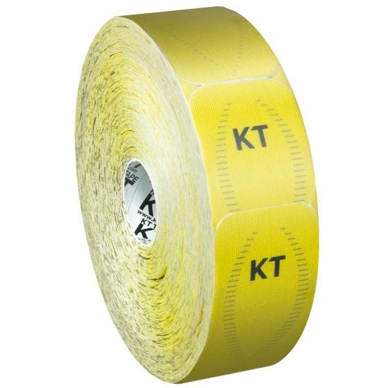KT Tape Bandage adhésif thérapeutique Jumbo Synthetic Pro prédécoupé Solar Yellow