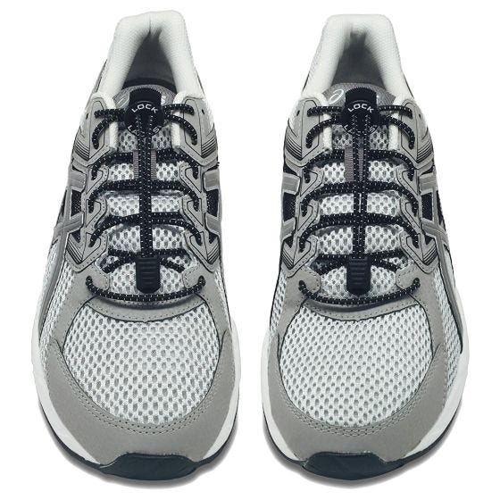 Lock Laces Lacets élastiques sans noeud noirs