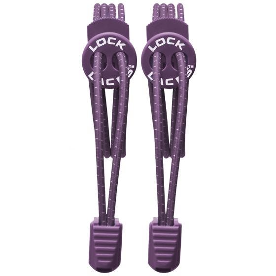 Lock Laces Lacets élastiques sans noeud violets