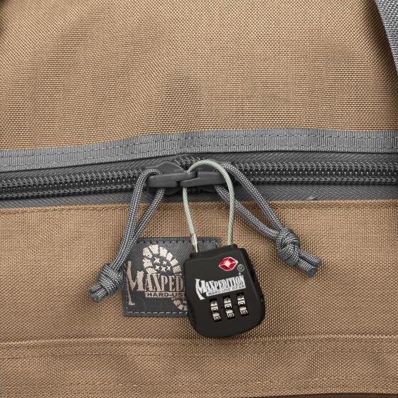 Maxpedition Cadenas à bagage militaire noir
