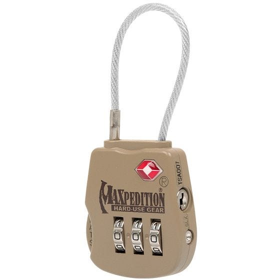 Maxpedition Cadenas à bagage militaire kaki