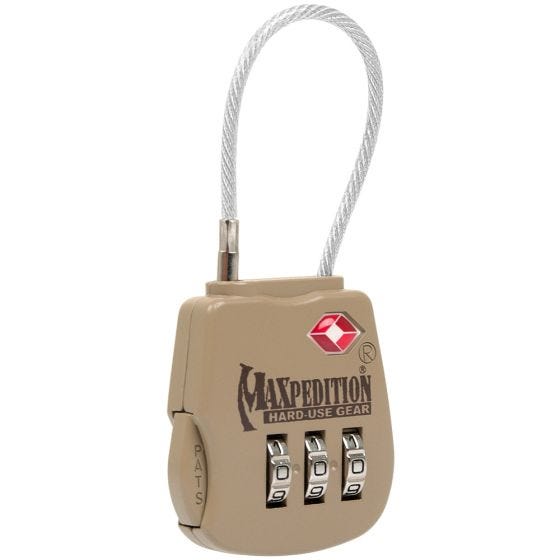 Maxpedition Cadenas à bagage militaire kaki