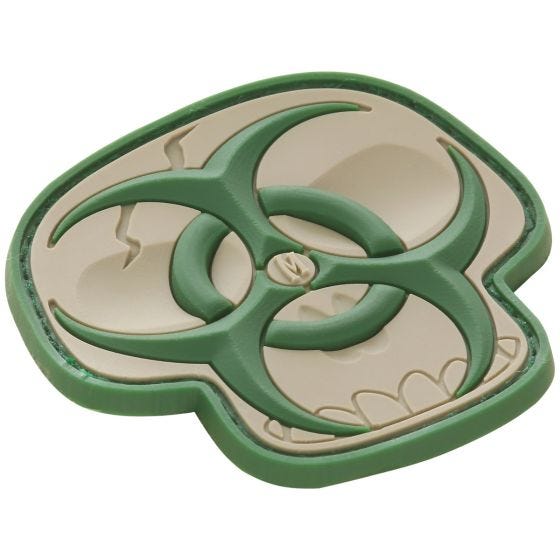 Maxpedition Écusson crâne et risque biologique (Arid)