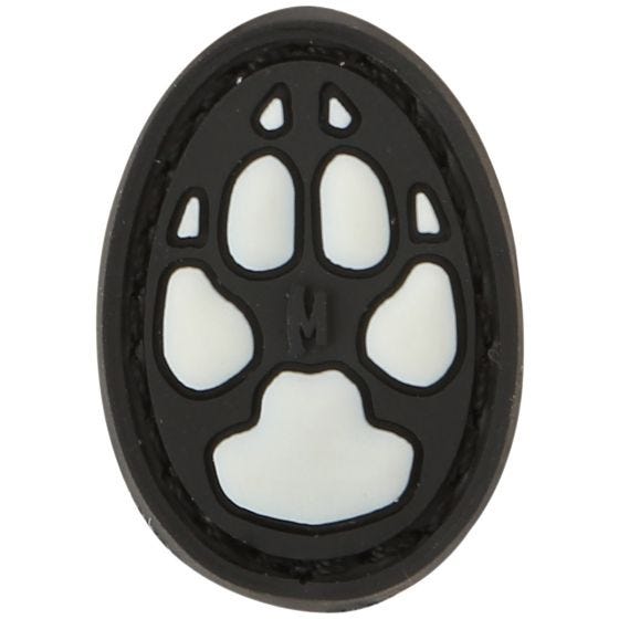 Maxpedition Écusson empreinte de chien 1" (fluorescent)