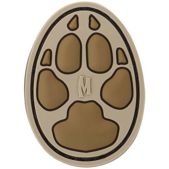 Maxpedition Écusson empreinte de chien 1" (Arid)