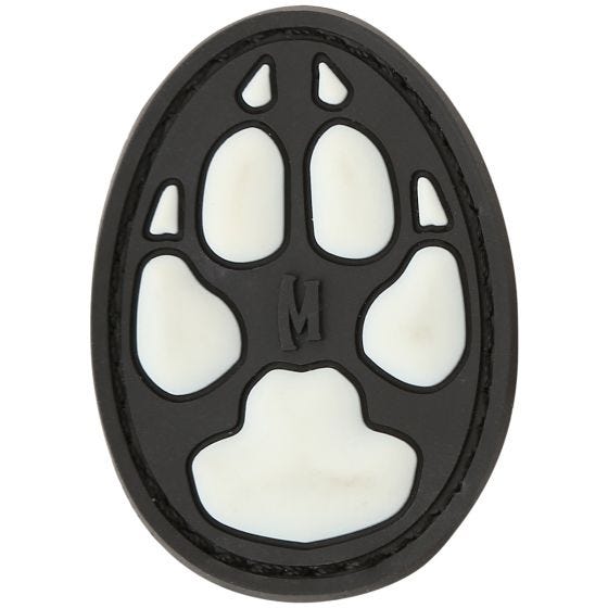 Maxpedition Écusson empreinte de chien 2" (fluorescent)