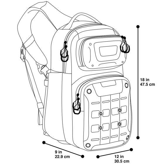 Maxpedition Sac à dos monobretelle Gridflux gris