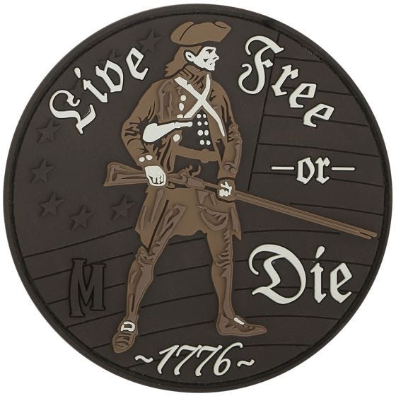 Maxpedition Écusson Live Free or Die (Arid)