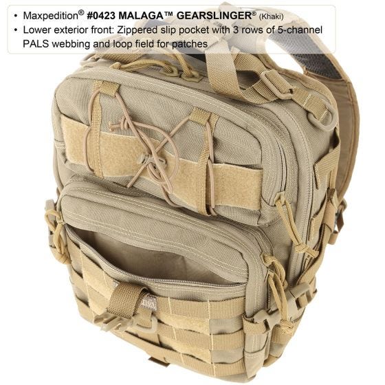 Maxpedition Sac à bandoulière Malaga Gearslinger noir