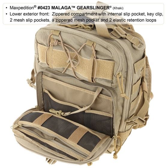 Maxpedition Sac à bandoulière Malaga Gearslinger noir