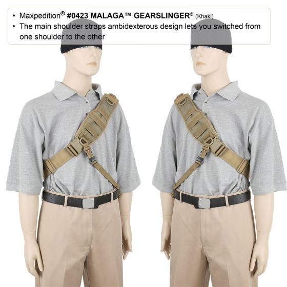 Maxpedition Sac à bandoulière Malaga Gearslinger noir
