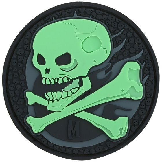 Maxpedition Écusson crâne (fluorescent)