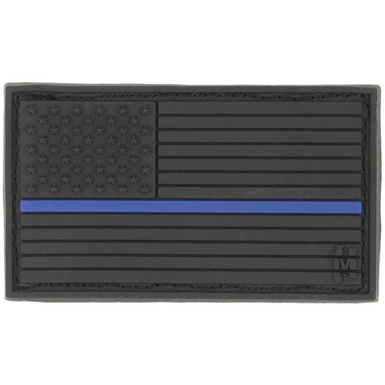 Maxpedition Écusson drapeau des États-Unis petite taille (drapeau Thin Blue Line en honneur de la police)