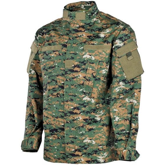 MFH ACU Veste de combat en Ripstop Digital Woodland