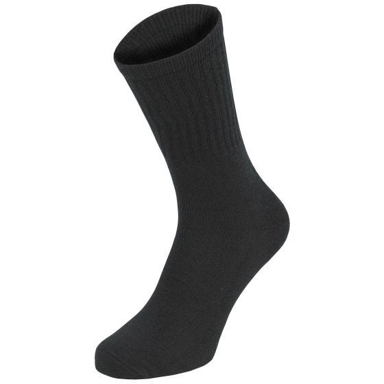 MFH Lot de 3 paires de chaussettes militaires noires