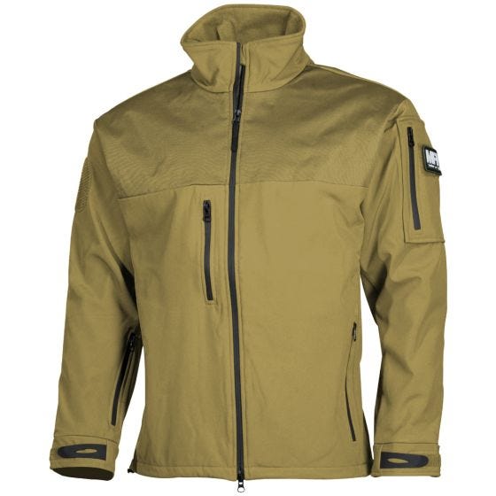 MFH Australia Veste Soft Shell Coyote Tan