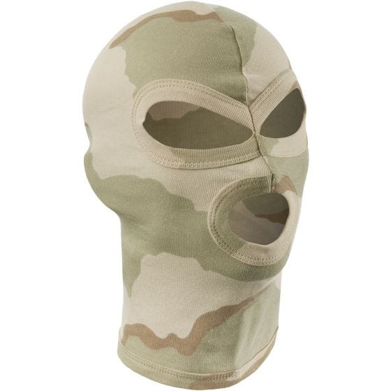 MFH Cagoule légère en coton 3 trous Desert tricolore