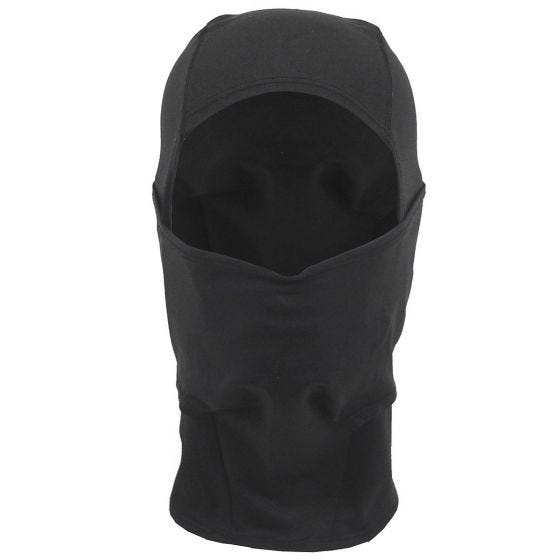 MFH Cagoule légère en élasthanne 1 trou noire