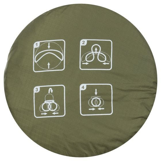 MFH Bassine pliable avec sac OD Green