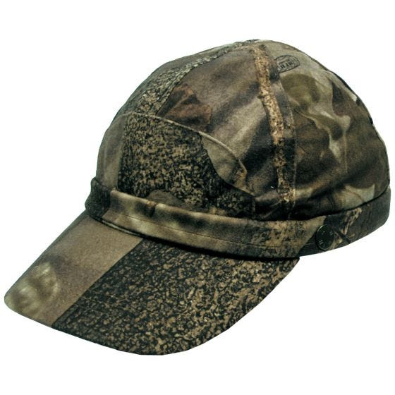 MFH Casquette de chasseur à rayures fluorescentes marron Hunter
